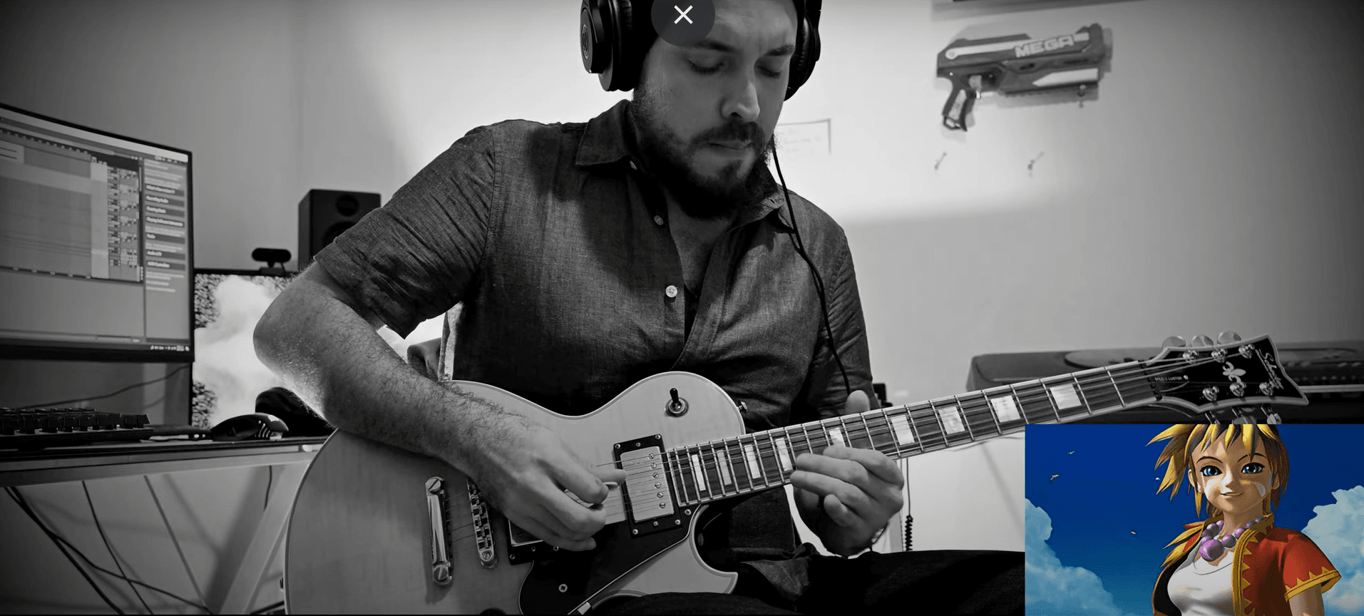 Nightsyrc playing Schecter Solo II Custom